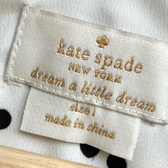 Kate Spade Polka Dot EUC Nightdress Sz Large - Picture 4 of 6